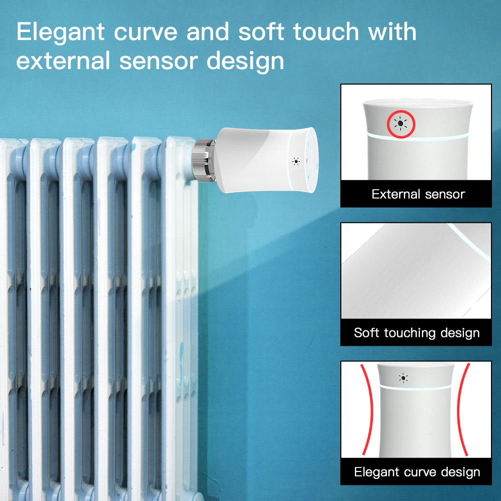 Smart WiFi Thermostatic Radiator Valve Actuators Smart Life Wireless Remote Control Home Heating Temperature Controller