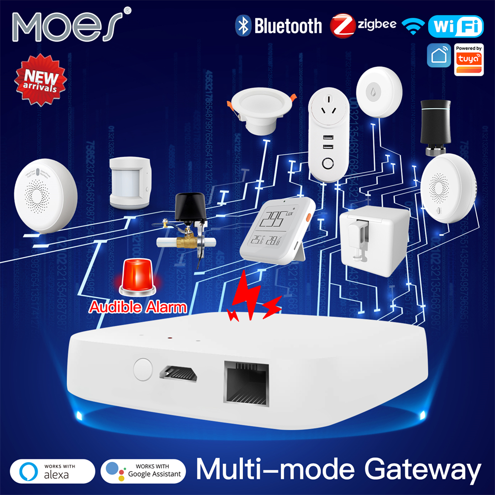  Wired ZigBee WiFi Bluetooth Mesh Gateway Hub MOES